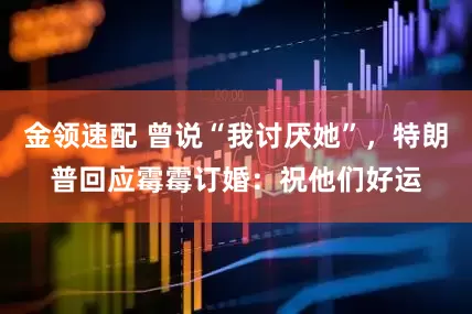 金領(lǐng)速配 曾說“我討厭她”，特朗普回應(yīng)霉霉訂婚：祝他們好運(yùn)